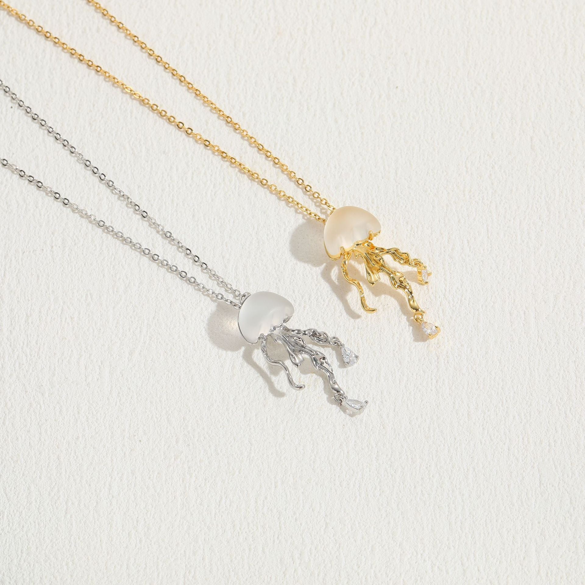 Wholesale Jellyfish New Pendant Minimalist Copper Necklace